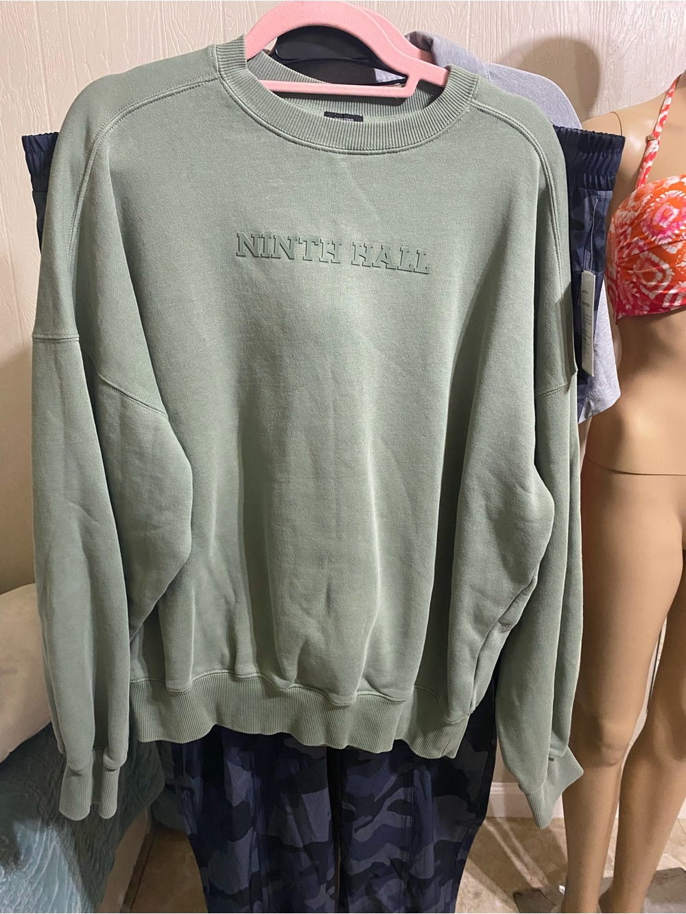 Ninth Hall Men's Sage Crewneck Sweatshirt